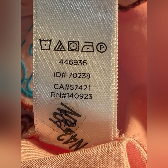 LOFT By Ann Taylor Pink Cold Shoulder Embroidered Peasant Top Size Medium - Picture 7 of 16